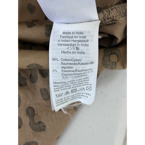 J.Crew Leopard High-Low Popover Tunic Top Women's XS Classic Preppy Cotton AT390 - Picture 6 of 9